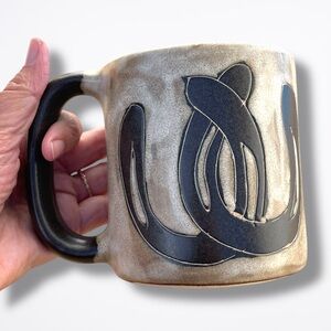 Mara Stoneware Horse Shoes  Horseshoes 16 oz Mug Coffee Tea Cocoa Cup VGUC